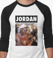Michael Jordan (Championship Trophy) Men's Baseball ¾ T-Shirt