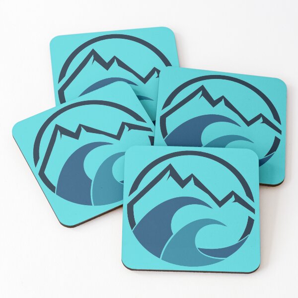Item preview, Copy of jagged mountain and crashing ocean abstract  designed and sold by pholange.