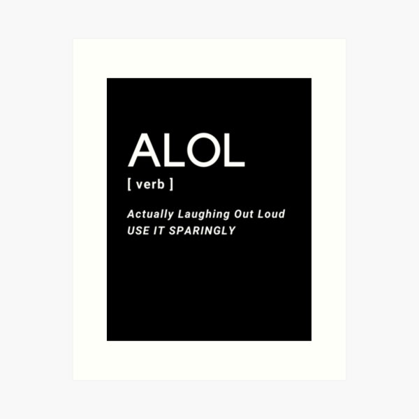 lol - Welsh noun definition  Art Print for Sale by Tirawen