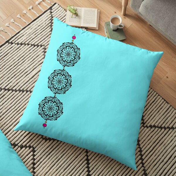 Decorative Floral Strings Floor Pillow