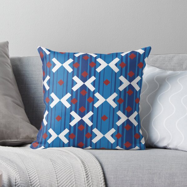 Victoria line moquette (New) Throw Pillow