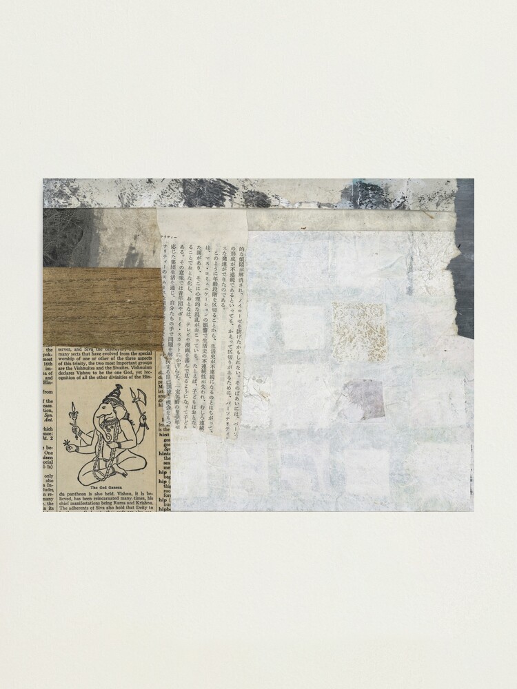 Lamina Fotografica Collage De Artes De Papel Zen Ganesha De Elenaray Redbubble