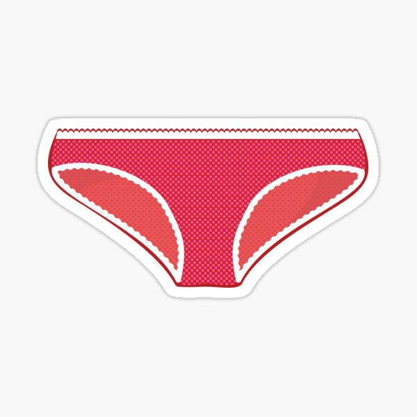 Pink Underwear Stickers for Sale