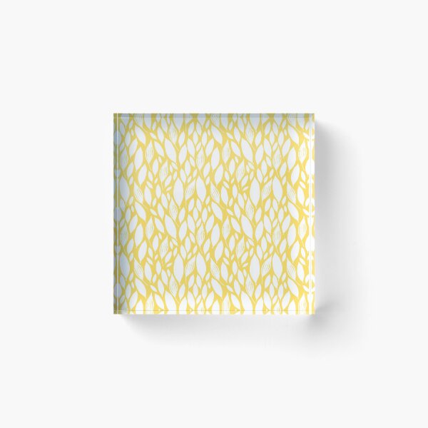 Item preview, A Yellow and White Leaves Pattern designed and sold by The Merch.