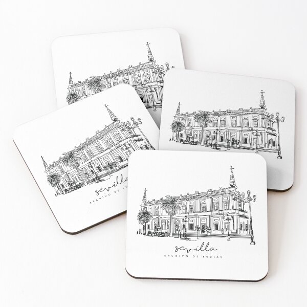 Item preview, SEVILLA - SEVILLE - ARCHIVO DE INDIAS - MINIMALIST - HANDMADE DRAWING  designed and sold by Tropical Blood.