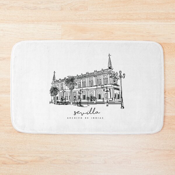 Item preview, SEVILLA - SEVILLE - ARCHIVO DE INDIAS - MINIMALIST - HANDMADE DRAWING  designed and sold by Tropical Blood.