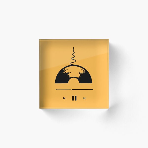 Old CLassic Player Broken art Acrylic Block
