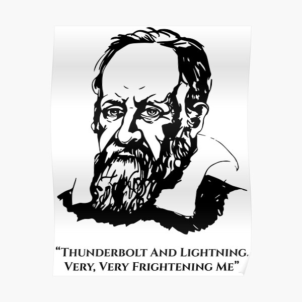 Wandbilder Galileo Zitat Redbubble