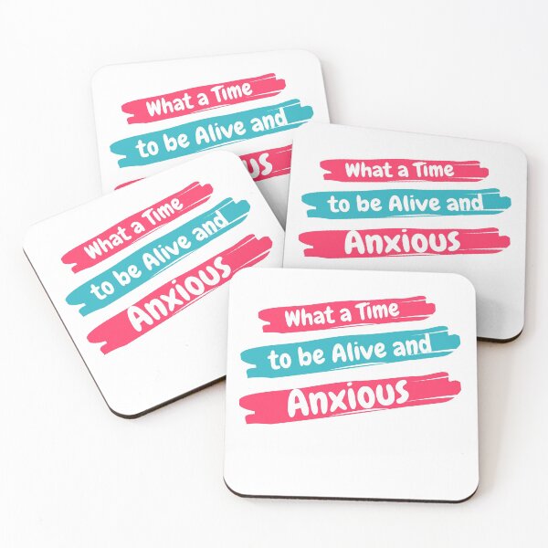 Item preview, What a Time to be Alive and Anxious Shirt - Funny Social Anxiety Shirt designed and sold by Kissane art.