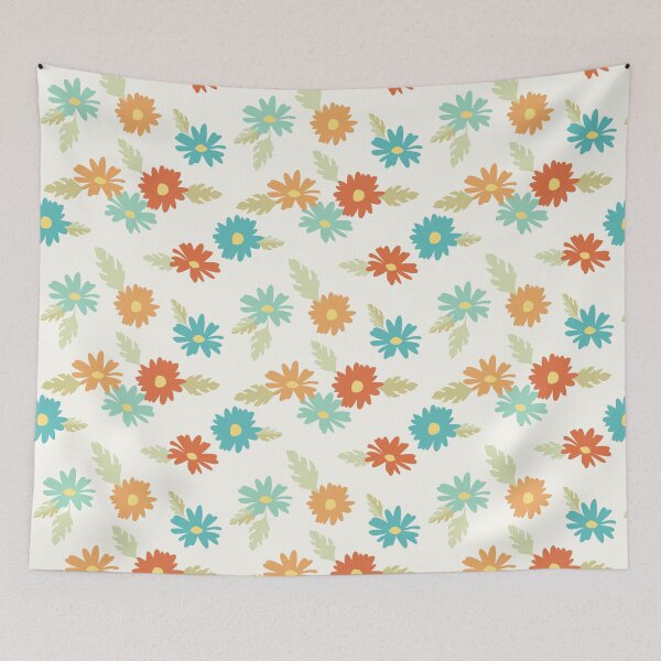 Artikelvorschau, Autumn Fall Florals Repeating Pattern Print entworfen und verkauft von LouiseFranksArt.
