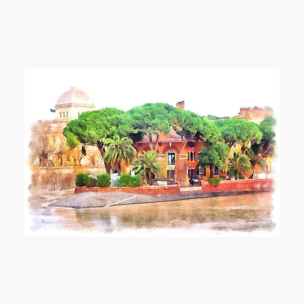 Item preview, Rome: Tiber River Tiber island designed and sold by Giuseppe Cocco.