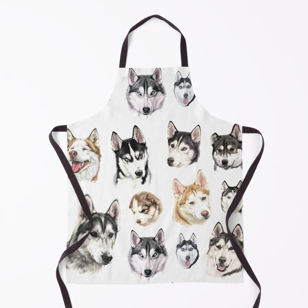 Item preview, Husky collage designed and sold by RozThompsonArt.