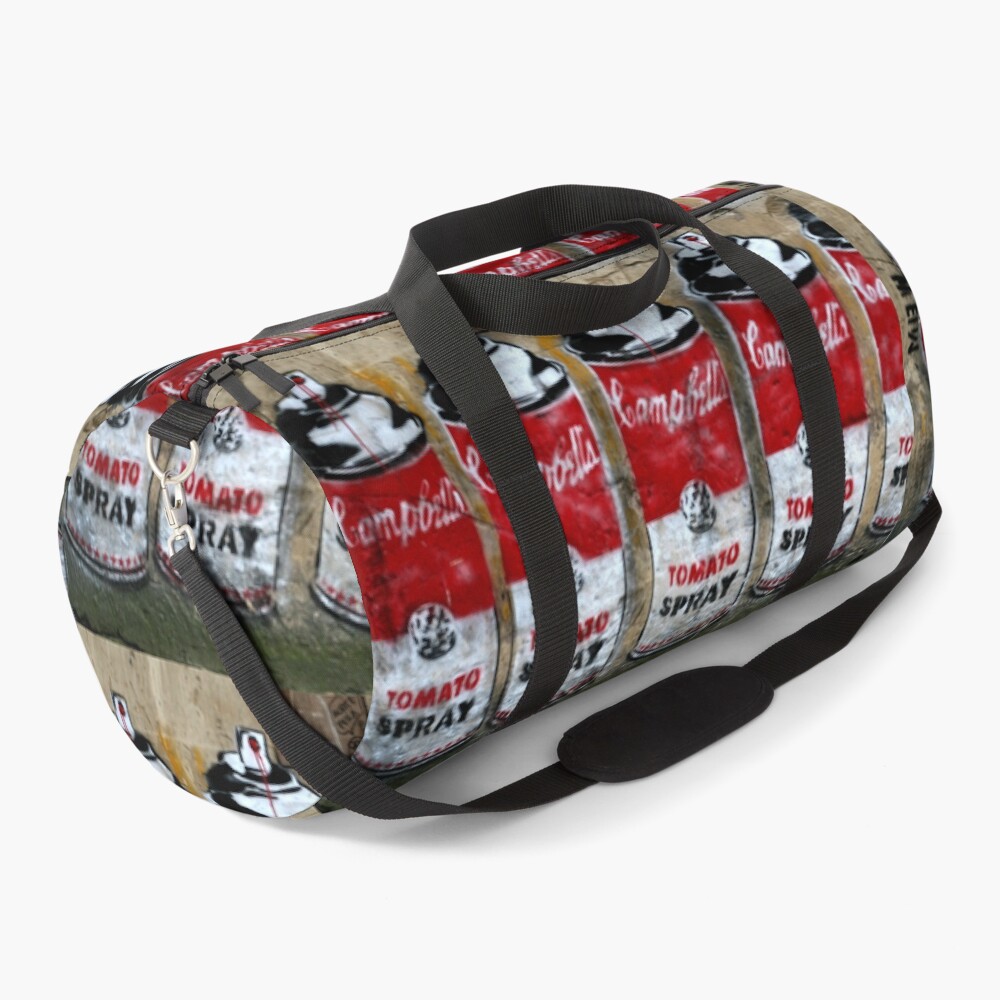 Campbells Tomato Spray - Banksy Duffle Bag