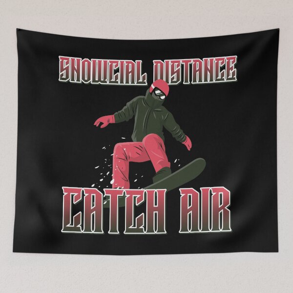 Item preview, Snowcial Distancing Catch Air designed and sold by Coder-T.