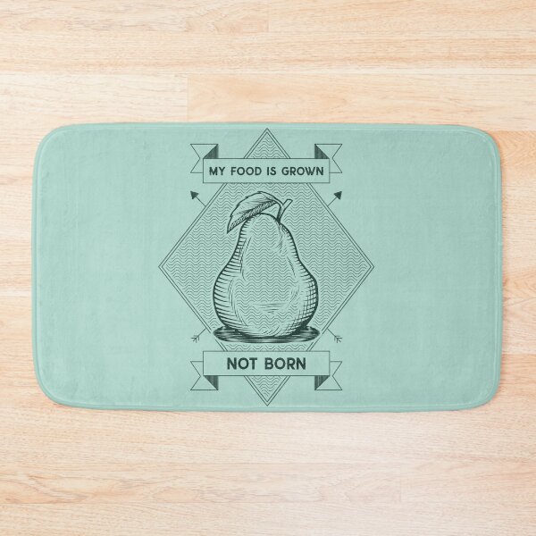 Item preview, My Food Is Grown Not Born Pear designed and sold by betterlifeisveg.