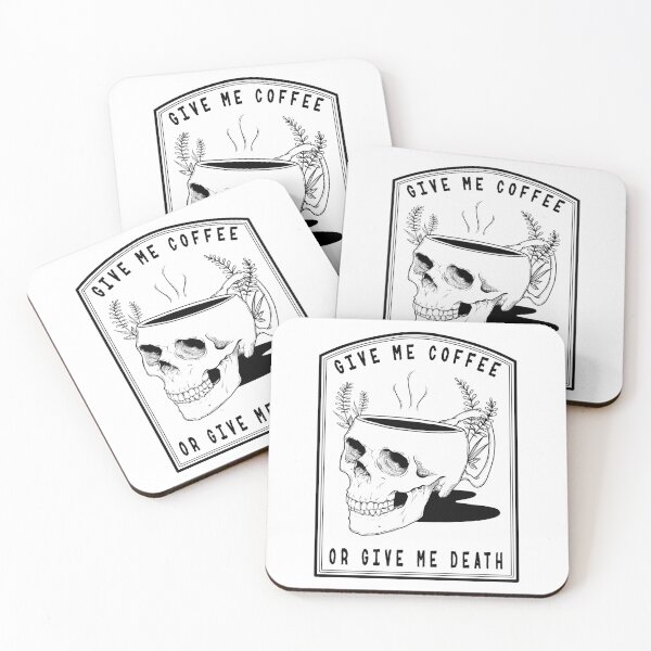 Item preview, Give me Coffee or Give me Death designed and sold by SoulArtLove.
