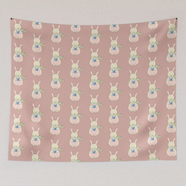 Item preview, Reading Bunny with a Scarf designed and sold by RedRubi.