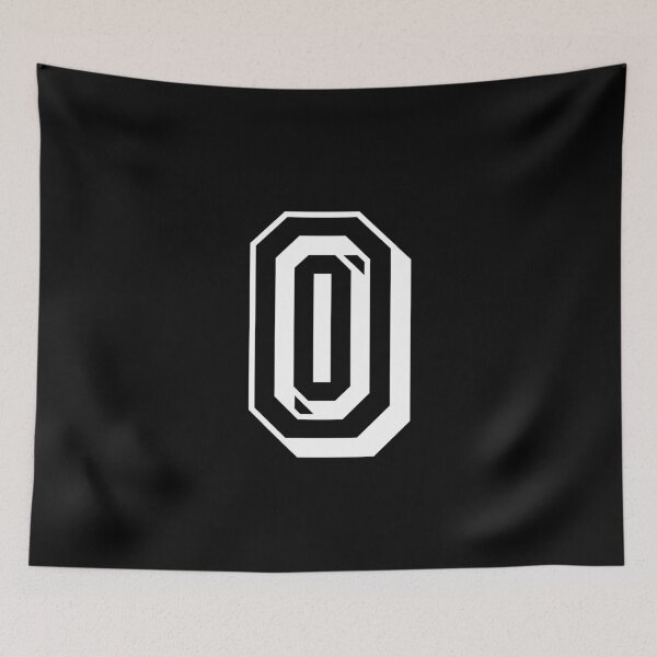 Item preview, O letter in college font University Uni USA designed and sold by GeogDesigns.