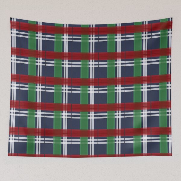 Item preview, Green Navy Blue Red Christmas Plaid designed and sold by Minnie777.