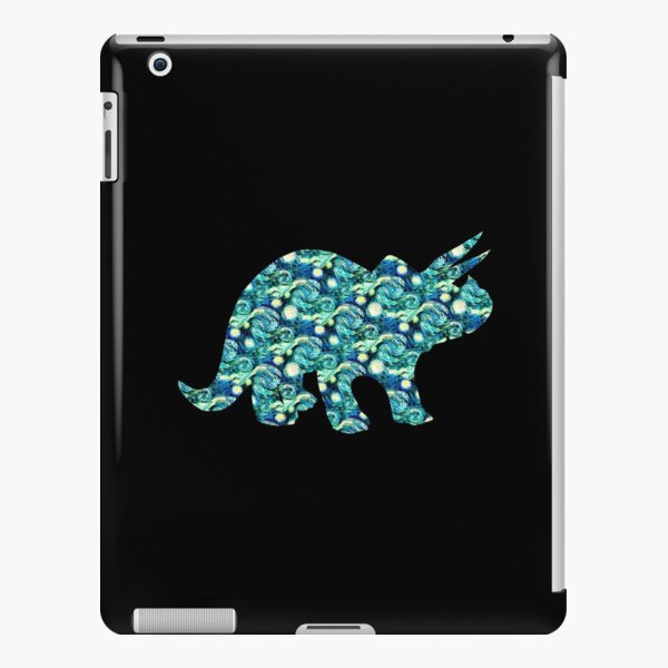 Starry Night Triceratops Silhouette  iPad Snap Case