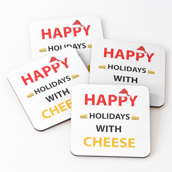 Item preview, Happy holidays with cheese designed and sold by Roxdesigns.