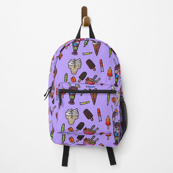 Item preview, Ice creams and frozen desserts on purple background designed and sold by RedGibson.