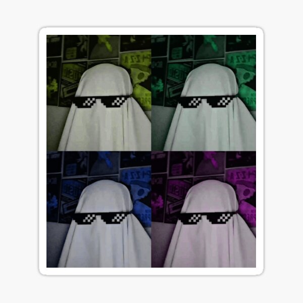 Thug Life Ghost Sticker