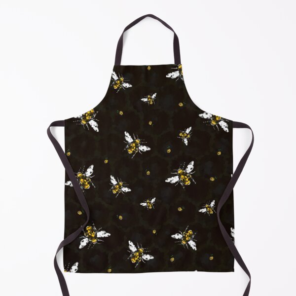 Item preview, Geometric bees and beehives - black designed and sold by Caroline Bochud.