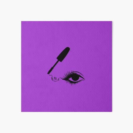 Mascara and eyebrows Art Board Print