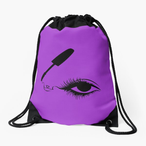 Mascara and eyebrows Drawstring Bag