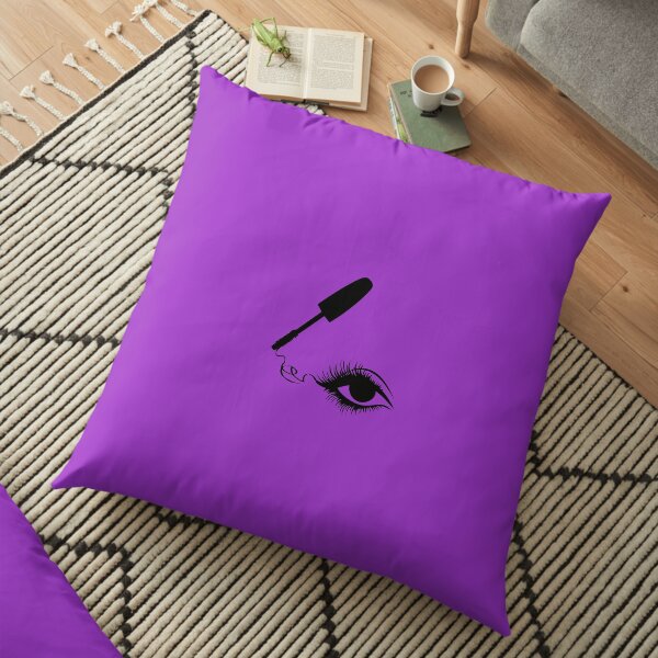 Mascara and eyebrows Floor Pillow
