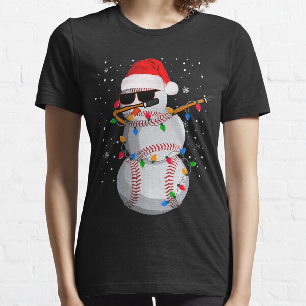 baseball snowman shirt