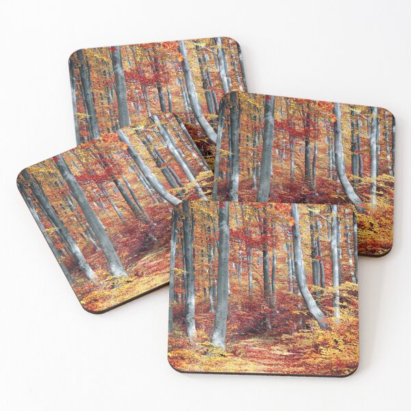 Item preview, autumnal forest designed and sold by wishescometrue.