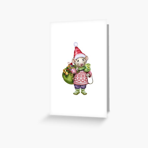 Item preview, rat christmas designed and sold by zanbo.