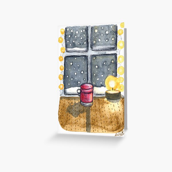 Festive mug scene Greeting Card