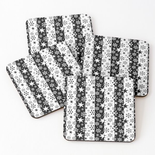 Item preview, Black and White Striped Snow 1 designed and sold by Sharon Schwalbe.
