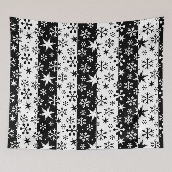 Item preview, Black and White Striped Snow 1 designed and sold by Sharon Schwalbe.