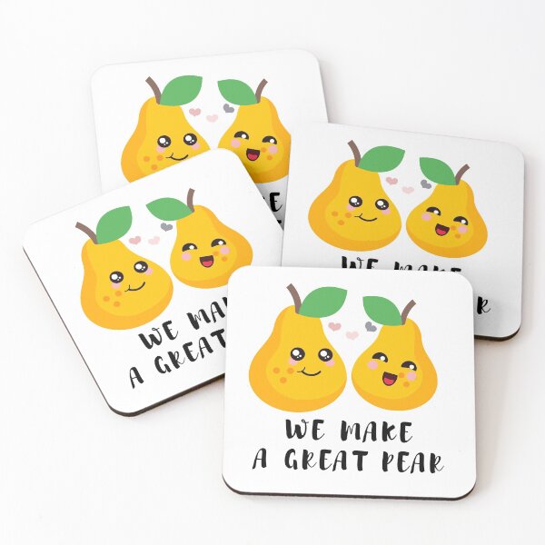 Item preview, cute Pear fruit: "we make a great pear" designed and sold by Digibee.