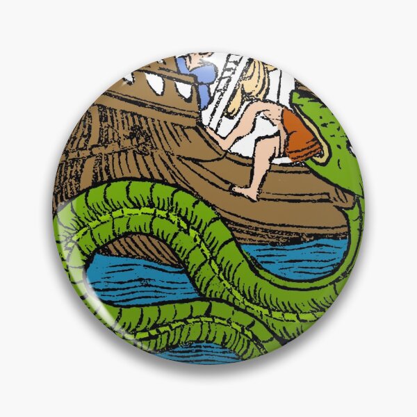 Item preview, Sea Monster Attacking a Ship designed and sold by ScienceSource.