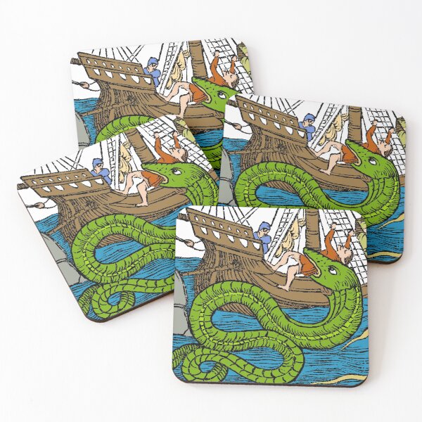 Item preview, Sea Monster Attacking a Ship designed and sold by ScienceSource.