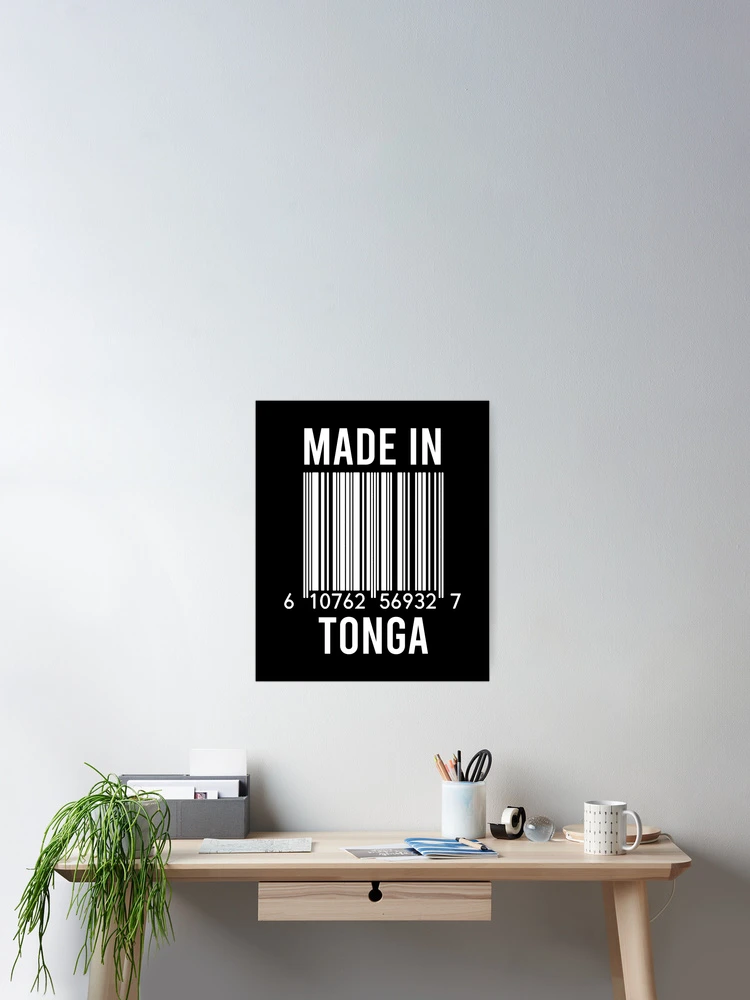 Thumbnail 2 of 3, Poster, Made In Tonga designed and sold by RandomStuffShop.