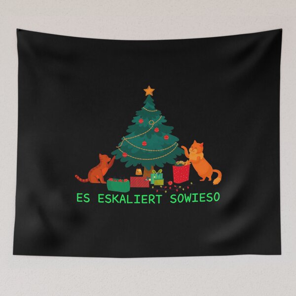 Item preview, It Escalates Anyway - Christmas Tree Cat Gift designed and sold by Tig3rE.