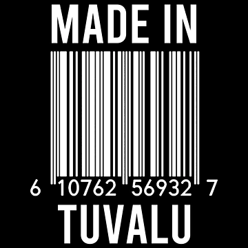Artwork thumbnail, Made In Tuvalu by RandomStuffShop
