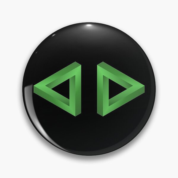 Item preview, The Impossible Penrose Triangle Optical Illusion Original Art ( Green ) designed and sold by pgons.