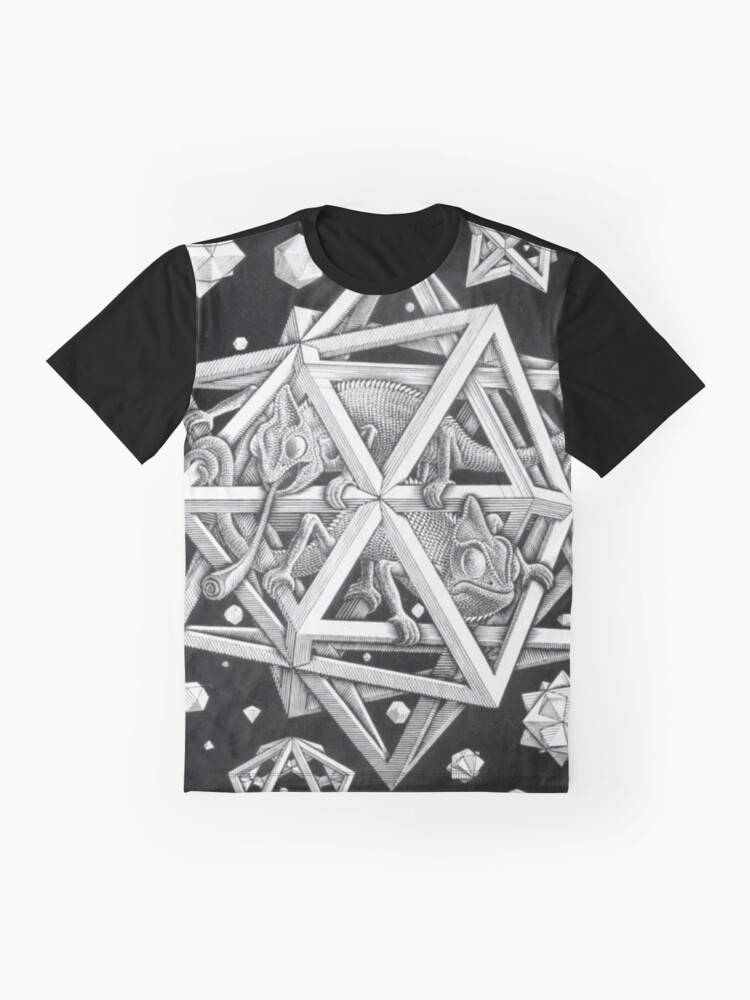 Alternate view of MC Escher Halftone Graphic T-Shirt