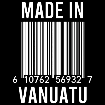Artwork thumbnail, Made In Vanuatu by RandomStuffShop