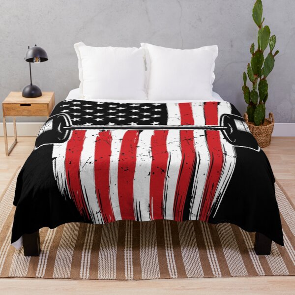 Item preview, Weightlifting American Flag Gym Bodybuilding USA Patriotic designed and sold by 9ine9.