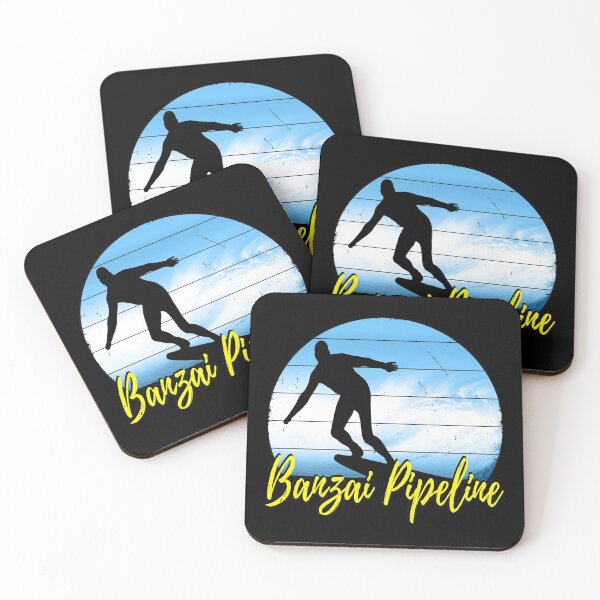 Item preview, Banzai Pipeline, Oahu, Hawaii (Vintage Retro Surf Design) designed and sold by SassyClassyMe.