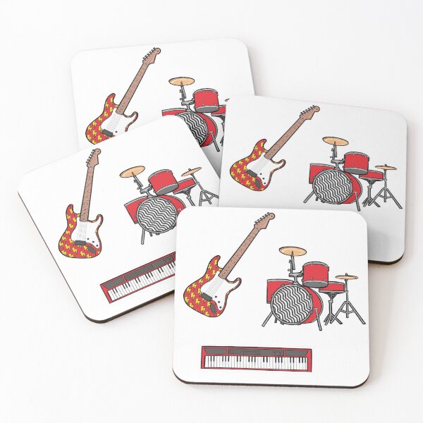 Item preview, Red Band Musical Instruments sticker pack designed and sold by GeorgiaMarie13.