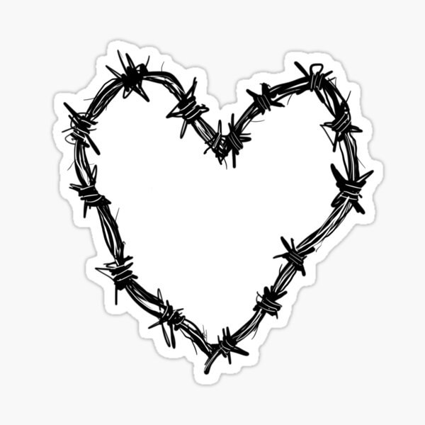 Item preview, Barbed wire heart designed and sold by 777cherry.